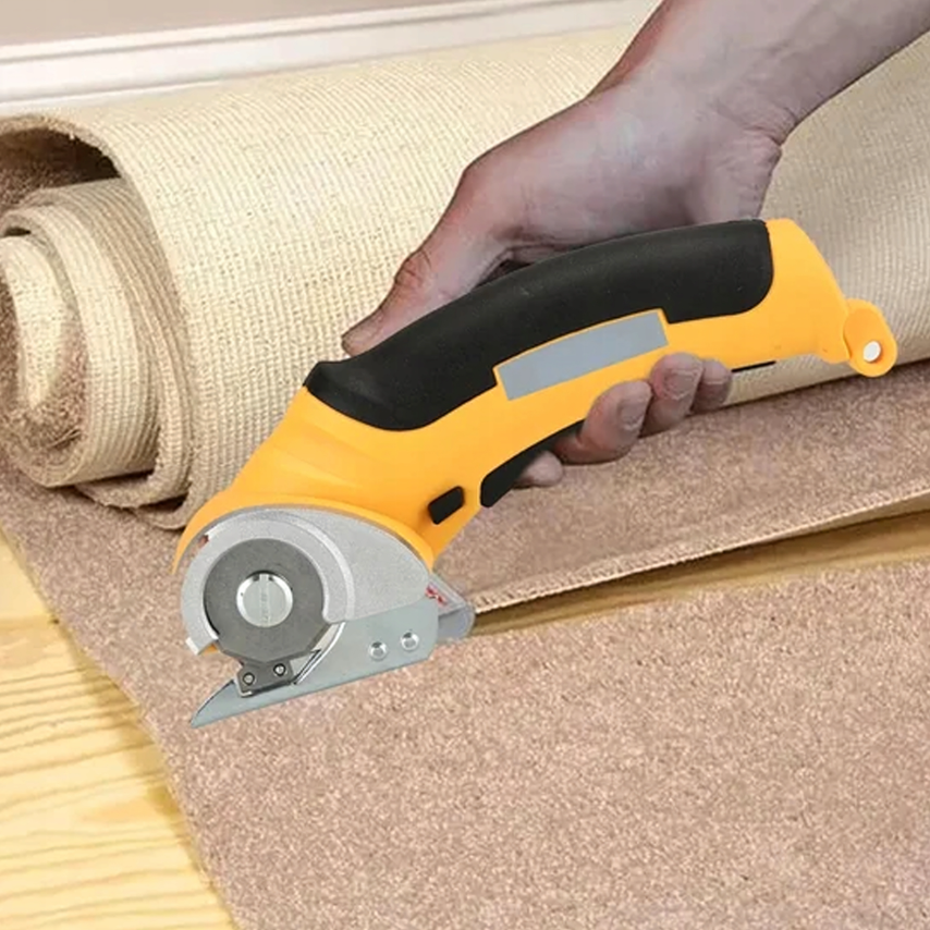 elektrické krajčírske aku nožnice, rezačka na látku a kartón